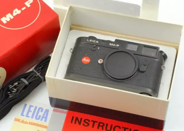 [ Near MINT++ in Box ] Leitz Leica M4-P Black 35mm Rangefinder Film Camera JAPAN