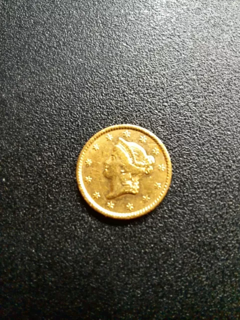 1853 liberty head 1 gold coin