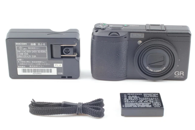 ALL Works [NEAR MINT w/ Charger] Ricoh GR Digital I 8.1MP Black Camera JAPAN 2