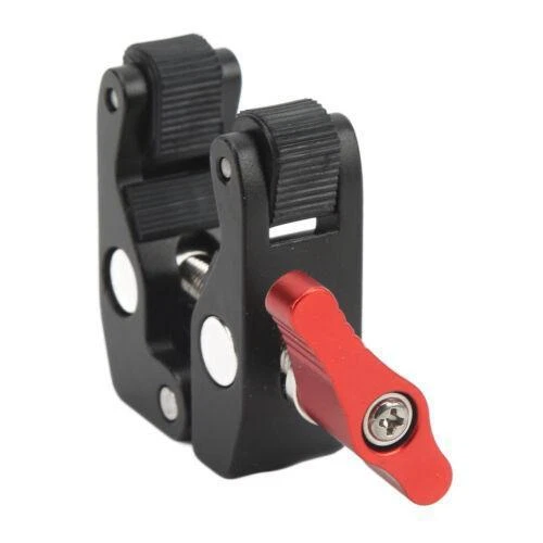 Montaje de abrazadera de cámara pequeño + 1/4 de pulgada Reino Unido súper abrazadera alicates con clip fotografía