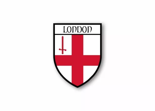 Sticker county shield car vinyl souvenir decal flag caravan crest london