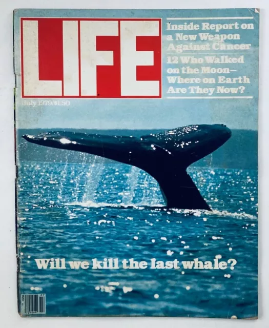 VTG Life Magazine July 1979 Vol 2 No. 7 A Humpback Whale Cover Photo No Label