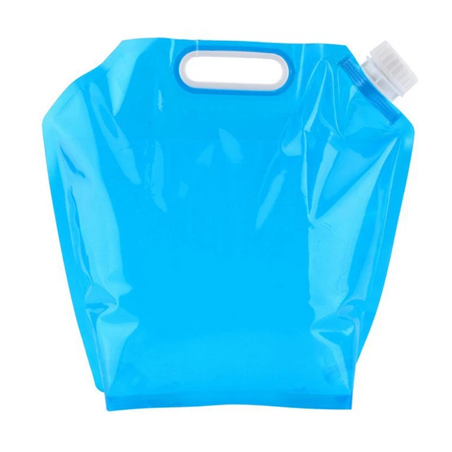 Contenitore d'acqua pieghevole da viaggio 5 L portaoggetti pieghevole