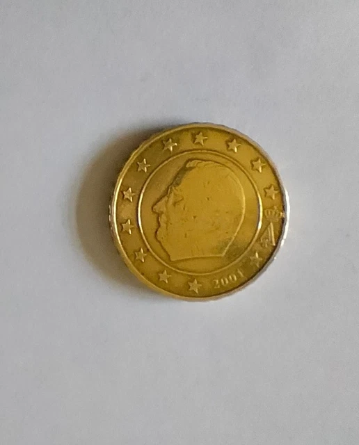 Pièce 10 centimes euros Belgique 2001 Rare -   /Poste suivi