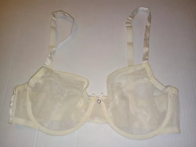 Gilligan & O'Malley Floral White Women's Bra Sz 38D