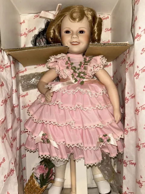Danbury Mint Dolls of the Silver Screen Shirley Temple Porcelain Doll w/ Box