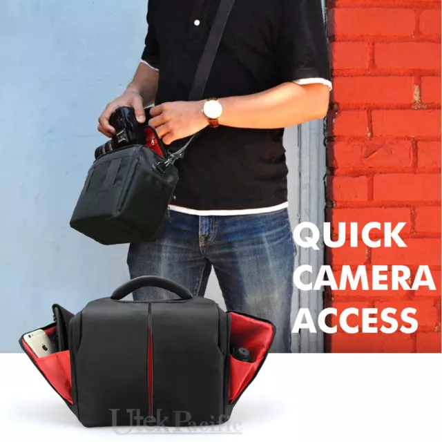 Universal SLR DSLR Lens Camera Bag Carry Case For Nikon Canon EOS Sony Olympus 3