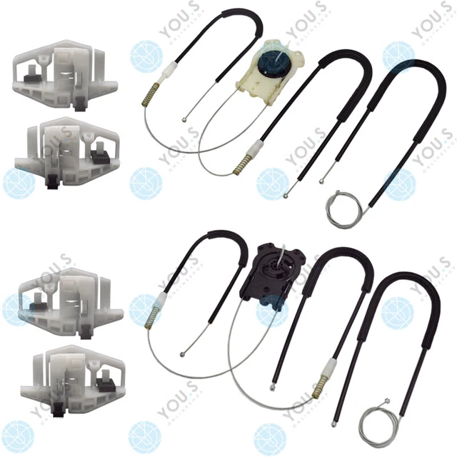 für RENAULT MEGANE II (BM0/1) Fensterheber Reparatursatz Seilzug SET Vorne L + R