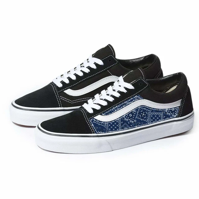 Vans blue and hotsell black old skool
