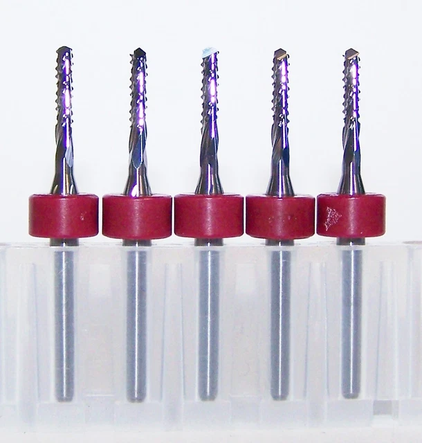 (5) 2.0mm (.0787")  CHIPBREAKER CARBIDE ROUTER BURRS DP KEMMER KTCMDBI078735002R