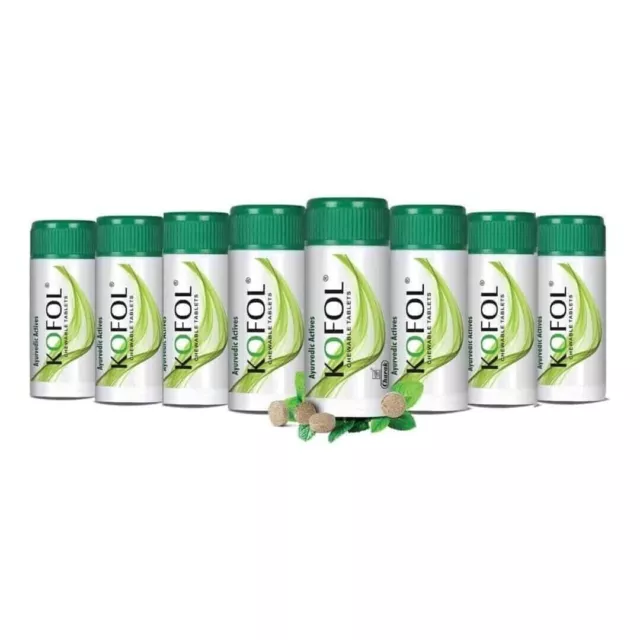 8 Pack X Charak Pharma Kofol Ayurvedic 60 Pills Each For Sore Throat, Free Ship