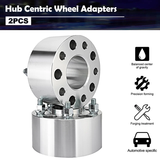 (2) 5x4.75 Wheel Spacers 3" Inch 12x1.5 For S10 Blazer Jimmy Camaro Corvette GTO