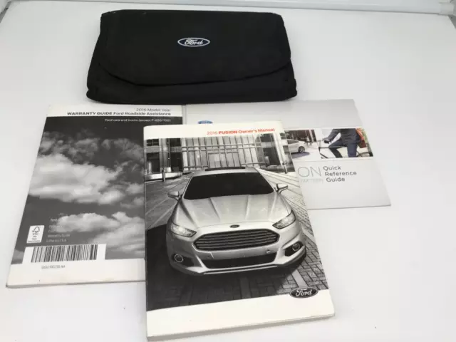 2016 Ford Fusion Owners Manual Set OEM With Case OM02094