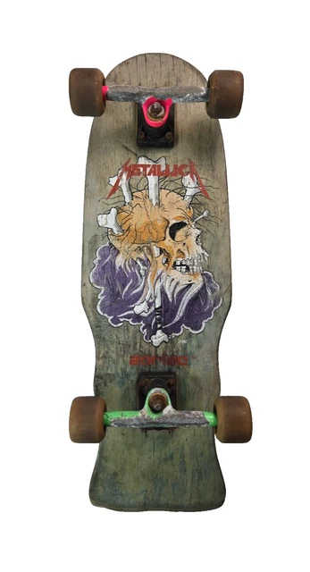 ZORLAC METALLICA VINTAGE 1988 Pushead Graphic Skateboard RARE