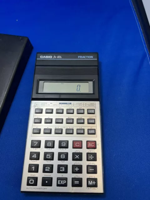 CASIO FX 82L SCIENTIFIC Fraction Calculator with Original Case Vintage Retro 6.53 PicClick