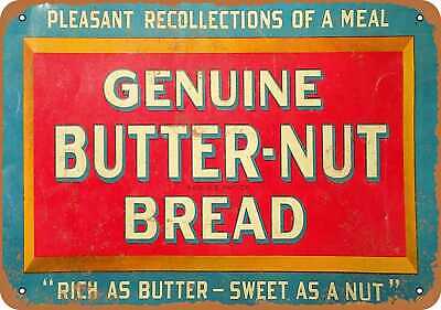 Metal Sign - Genuine Butter-Nut Bread - Vintage Look Reproduction