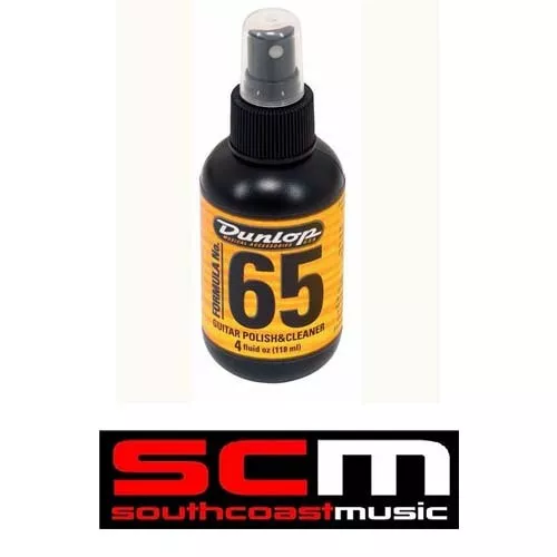 Guitar Polish & Cleaner Dunlop Formula 65 118ml 4oz Bass Acoustic Electric New