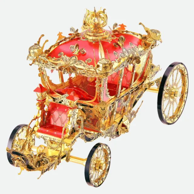 PIECECOOL The Princesse Carriage HP122GR Higly Detailed Metal Model Kit ,No Glue