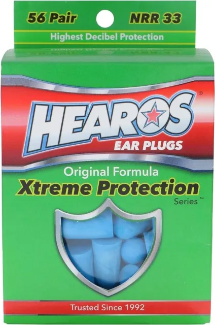 HEAROS Xtreme Protection Series Ear Plugs, NRR 33, 49/56 Pair (READ DESCRIPTION)