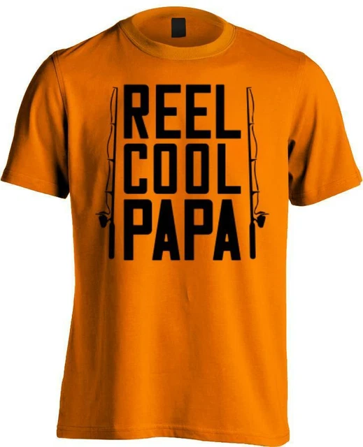 Reel Cool Papa Funny Fishing Men's T-Shirt | 13 Colours | Fisherman dad gift