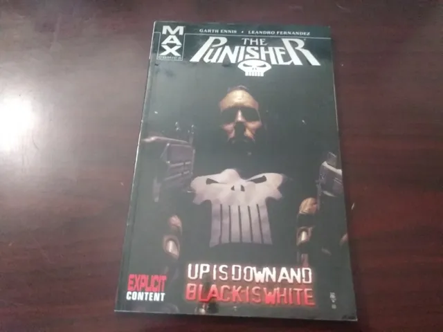 📚The Punisher Volume 4 Up Is Down & Black White Marvel Max Graphic Novel📚