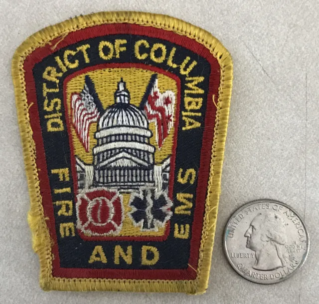 Vtg District Of Columbia Washington DC Fire EMS Rescue Dept Embroidered Patch