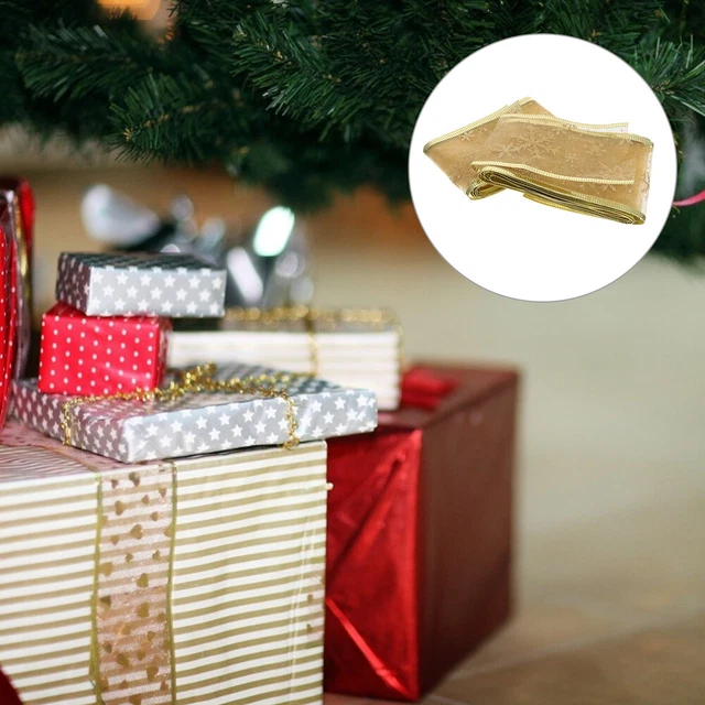 2pcs rose band weihnachten geschenk glitter schneeflocke bänder