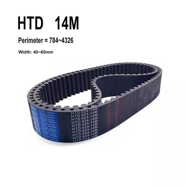 HTD 14M Belts Pitch=14mm Width=40mm~60mm Closed Loop Synchronous Timing Belt