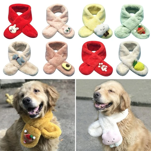 Bufanda ajustable para mascotas perro bufanda cálida accesorios para perros mascota baberos