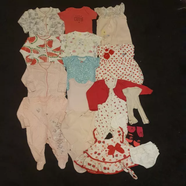F*A*B* Designer Baby Girl Clothes Bundle 3-6 Months