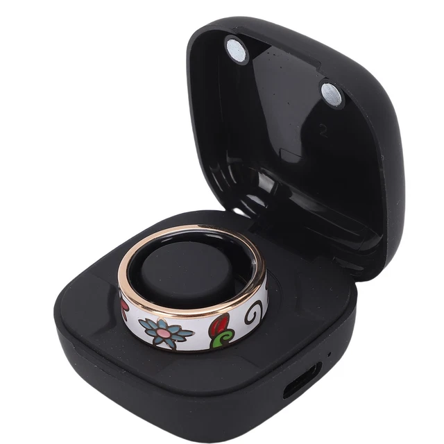 Smart Ring voor dames en heren, smartringen met LED-display, fitness tracking ring IP68, slaapgezondheidsring, gezondheidsring met Android/iOS, stappenteller/hartslag/SpO2/activiteitstracker (roodgoud