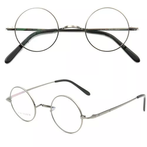 Retro Eyeglasses Frames Men Women Titanium Full Rim Round Vintage Glasses
