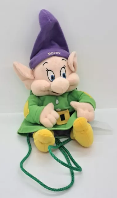 Disney Snow White Seven Dwarf Dopey Bag Rare Collectable Backpack Plush Soft Toy