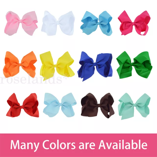 6" Hair Bow Clip Jojo Style Girls Teens Kids Toddler Large School Party AU