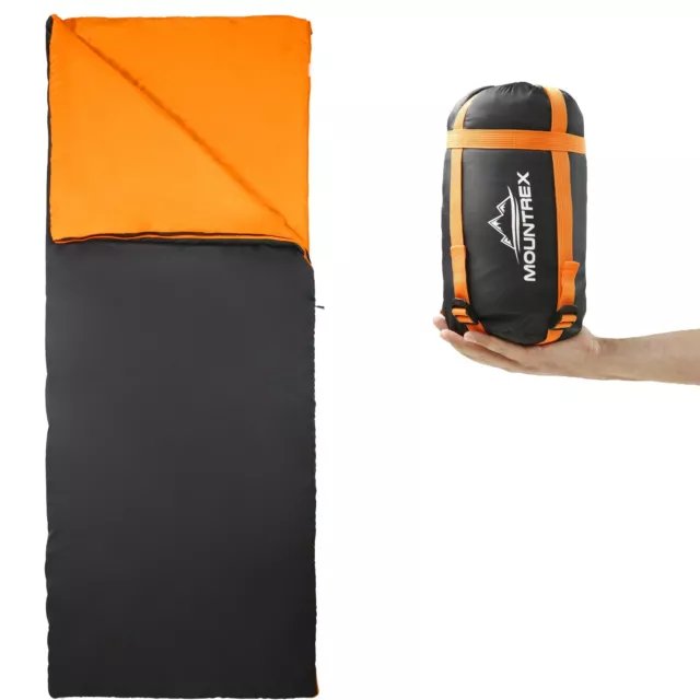 MOUNTREX® Schlafsack - Kleines Packmaß & Leicht (730g) Sommer Deckenschlafssack