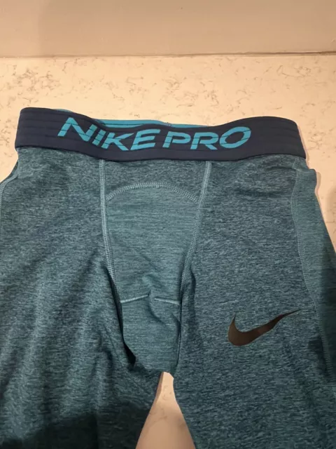 Nike Pro Men's Dri-FIT Black/White Training Tights Pants Size