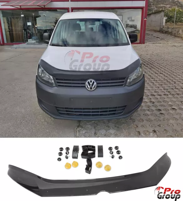 Für VW Caddy 2010-2015 Steinschlagschutz Deflektor Insekten Motorhaube Schwarz