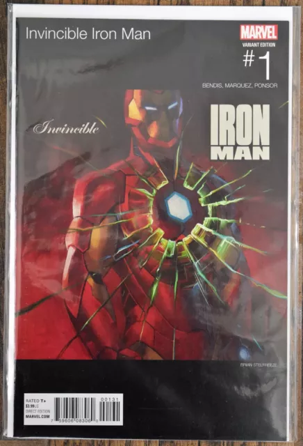 Invincible Iron Man #1 - Brian Stelfreeze / Hip Hop Variant Marvel - Vf/Nm