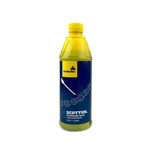 Scottoiler Refill Oil Blue 500ml  & Filler Nozzle Motorcycle Top Up