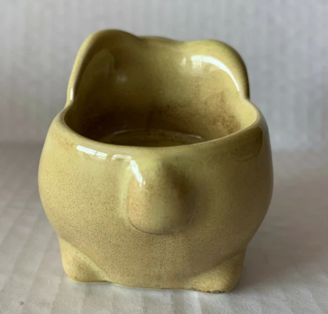 Vintage grüner Hase Kaninchen Votivkerzenhalter Figur Keramik Ostern 3