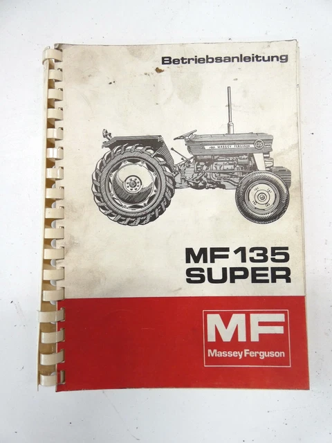 Massey Ferguson MF135 SUPER Manuale del proprietario Manuale del proprietario