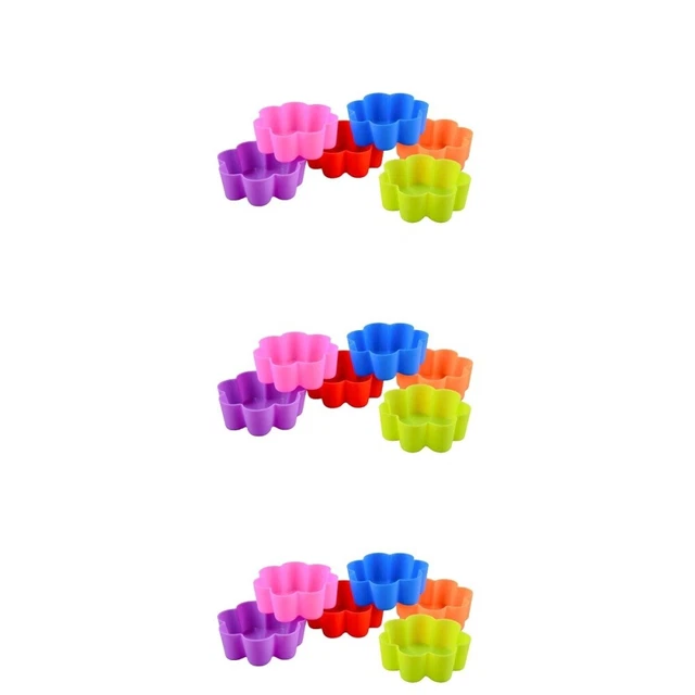 3 x stampi per muffin fiori stampi per forno in silicone stampi per forno in silicone