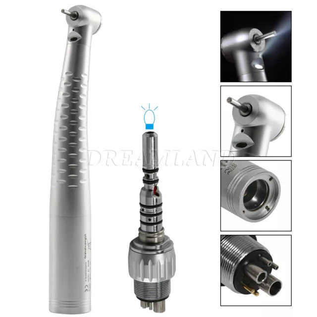 Dentaire Fiber Optic LED High Speed Handpiece /Quick Coupler 6Hole KAVO STYLE