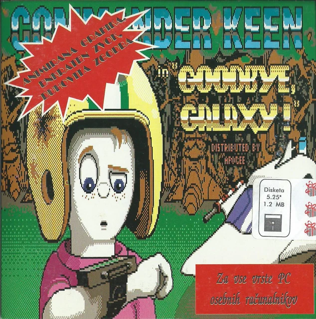 VINTAGE MSDOS GAME Commander Keen Goodbye Galaxy Floppy disk 5,25