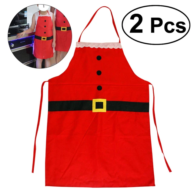 2 Pcs Enfant Tablier De Fête Vacances Tabliers Pour Enfants Noël