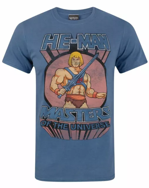 Masters of the Universe Blue Short Sleeved T-Shirt (Mens)