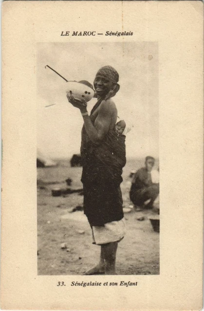 CPA AK Senegalais - Senegalaise et son Enfant - Types MAROC (1083311)