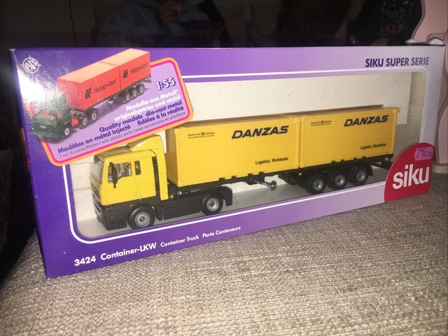 HO camion Iveco Semi-remorque à plateau Danzas | echelle HO