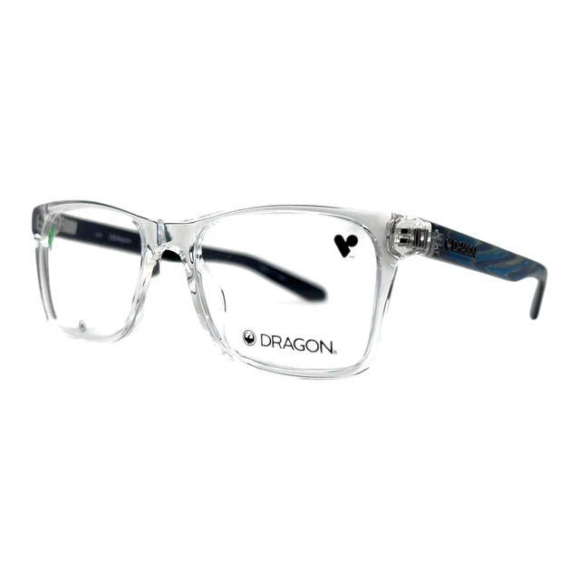 NEW DRAGON DR 2008 971 Clear Crystal & Blue Eyeglasses 58/18  display picture 3