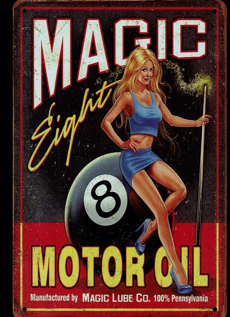 **Tolle Deko Garage Werkstatt Magic Motor Oil  Sammler Öldose Tankstelle  **